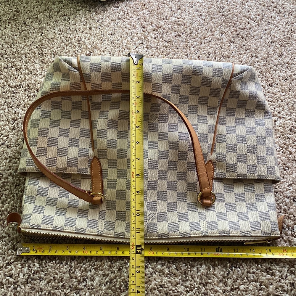 Louis Vuitton Damier Azur Totally MM Tote Bag shoulder Bag with LV dust bag - Picture 12 of 15